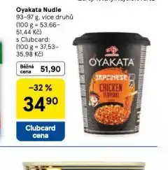Tesco Oyakata nudle nabídka