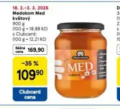 Tesco Medokom med květový nabídka
