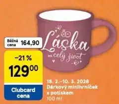 Tesco Dárkový miihrníček s potiskem nabídka