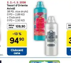 Tesco Tesori d´oriente aviváž nabídka