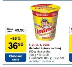 Tesco Madeta lipánek rodinný nabídka