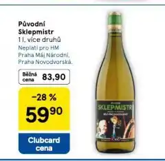 Tesco Původní sklepmistr nabídka