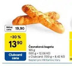 Tesco Česneková bageta nabídka