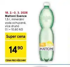 Tesco Mattoni esence nabídka