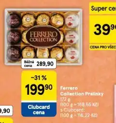 Tesco Ferrero collection pralinky nabídka