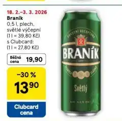 Tesco Pivo braník nabídka