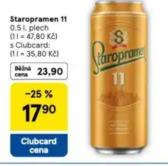 Tesco Pivo staropramen 11 nabídka