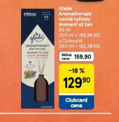 Tesco Glade aromatherapy vonné tyčinky nabídka