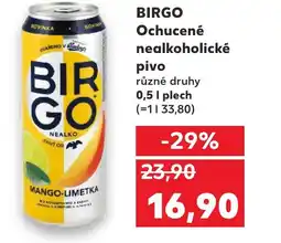 Kaufland BIRGO Ochucené nealkoholické pivo nabídka