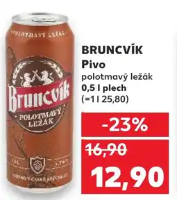 Kaufland BRUNCVÍK Pivo nabídka