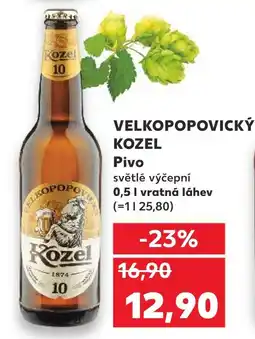 Kaufland VELKOPOPOVICKÝ KOZEL Pivo nabídka