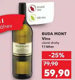 Kaufland BUDA MONT Vino nabídka