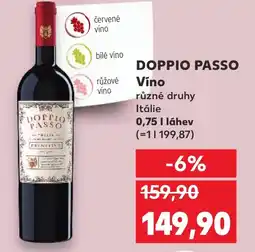 Kaufland DOPPIO PASSO Vino nabídka