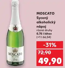 Kaufland MOSCATO Sycený alkoholický nápoj nabídka