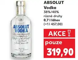 Kaufland ABSOLUT Vodka nabídka