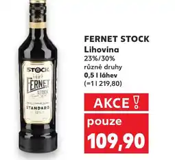 Kaufland FERNET STOCK Lihovina nabídka