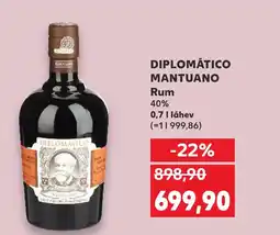 Kaufland DIPLOMÁTICO MANTUANO Rum nabídka