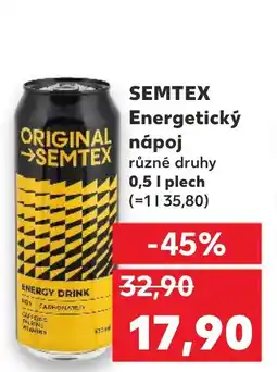 Kaufland SEMTEX Energetický nápoj nabídka