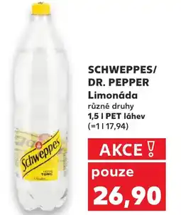 Kaufland SCHWEPPES/ DR. PEPPER Limonáda nabídka