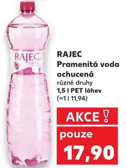 Kaufland RAJEC Pramenitá voda ochucená nabídka