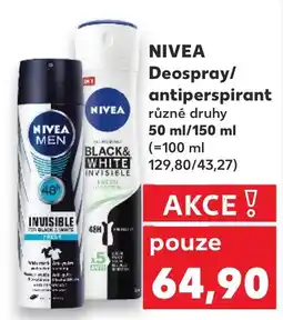 Kaufland NIVEA Deospray/ antiperspirant nabídka
