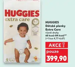 Kaufland HUGGIES Dětské plenky Extra Care nabídka