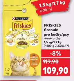 Kaufland FRISKIES Granule pro kočky/psy nabídka