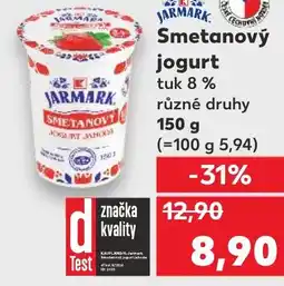 Kaufland Smetanový jogurt nabídka