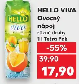 Kaufland HELLO Viva Ovocný nápoj nabídka