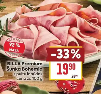 Billa BILLA Premium Šunka Bohemia nabídka