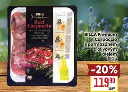 Billa BILLA Premium Carpaccio s parmazánem a olivovým olejem nabídka