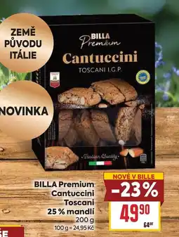 Billa BILLA Premium Cantuccini Toscani 25% mandlí nabídka