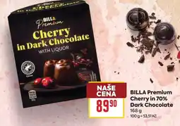 Billa BILLA Premium Cherry in 70% Dark Chocolate nabídka