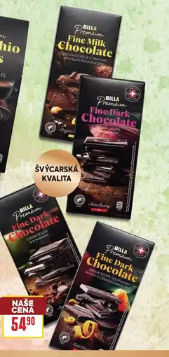 Billa BILLA Premium Čokoláda dark nabídka