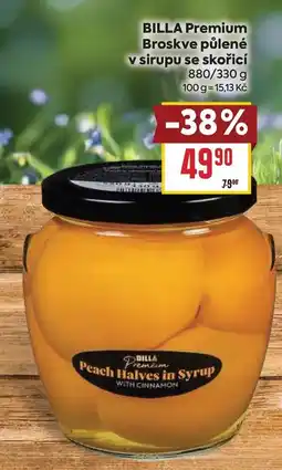 Billa BILLA Premium Broskve půlené v sirupu se skořicí nabídka
