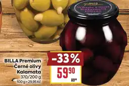 Billa BILLA Premium Černé olivy Kalamata nabídka