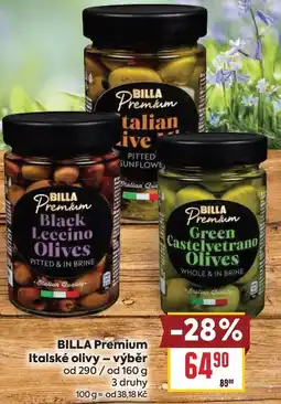 Billa BILLA Premium Italské olivy - výběr nabídka