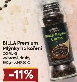 Billa BILLA Premium Mlýnky na koření nabídka