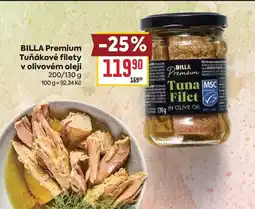 Billa BILLA Premium Tuňákové filety v olivovém oleji nabídka