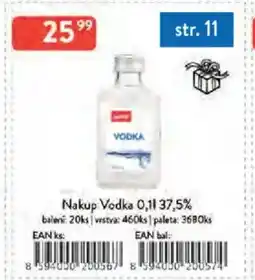Qanto Nakup Vodka 37,5% nabídka