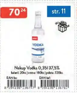 Qanto Nakup Vodka 37,5% nabídka