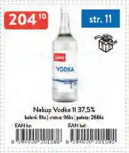 Qanto Nakup Vodka 37,5% nabídka