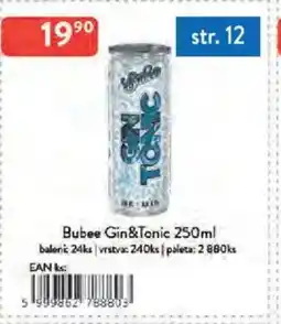 Qanto Bubee Gin&Tonic nabídka