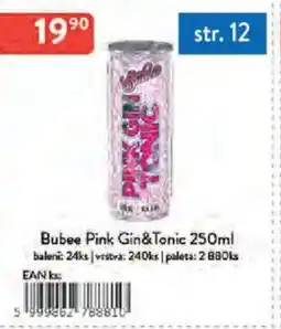 Qanto Bubee Pink Gin&Tonic nabídka