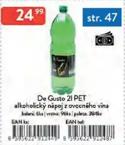 Qanto De Gusto PET alkoholický nápoj z ovocného vina nabídka