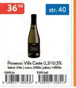 Qanto Prosecco Villa Caste 10.5 % nabídka