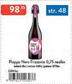 Qanto Pioppo Nero Frizzante nealko nabídka