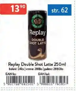 Qanto Replay Double Shot Latte nabídka