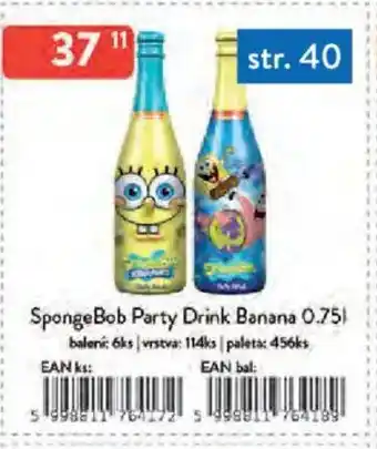 Qanto SpongeBob Party Drink Banana nabídka