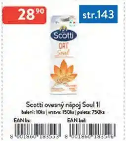 Qanto Scotti ovesný nápoj Soul nabídka